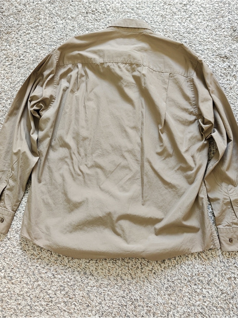 Calvin Klein Olive Button-Down Long Sleeve Shirt - Picture 2 of 3
